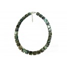 Paua Shell Necklace - Square Beads